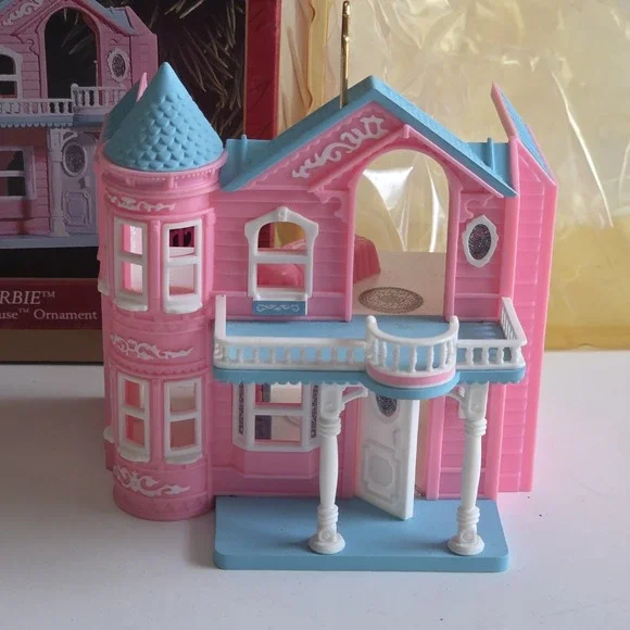 1999 Hallmark BARBIE DREAMHOUSE Ornament All Original Packaging New Open Box - Picture 4 of 6